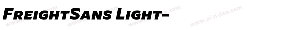 FreightSans Light字体转换